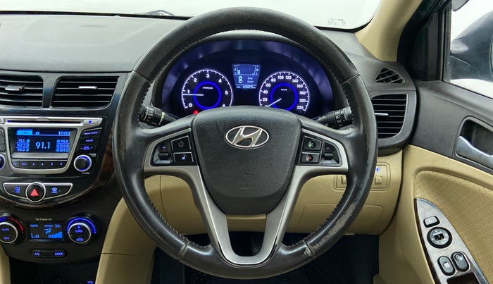 2015 Hyundai Verna FLUIDIC 1.6 CRDI S (o), Diesel, Manual, 63,476 km, Steering Wheel Close Up