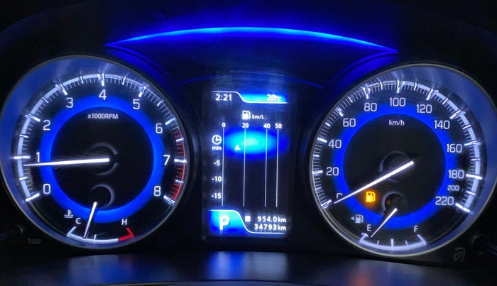 2021 Toyota Glanza G CVT, Petrol, Automatic, 34,793 km, Odometer Image