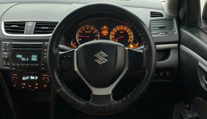 2014 Maruti Swift ZXI, Petrol, Manual, 84,932 km, Steering Wheel Close Up