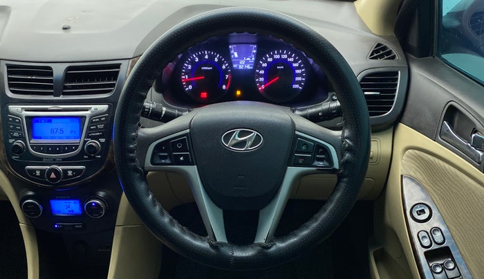 2013 Hyundai Verna FLUIDIC 1.6 VTVT EX, Petrol, Manual, 82,146 km, Steering Wheel Close Up
