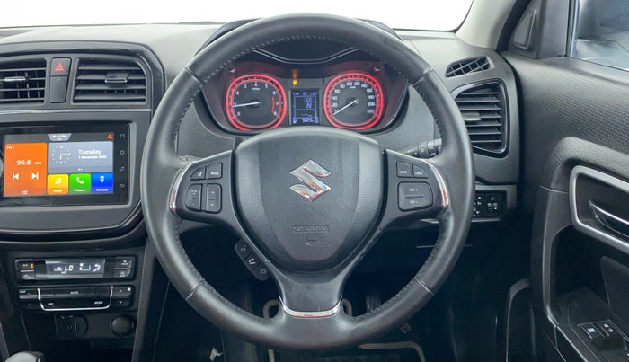 2022 Maruti BREZZA ZXI + AT SMART HYBRID, Petrol, Automatic, 9,124 km, Steering Wheel Close Up