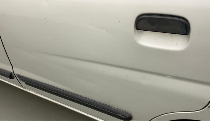 2011 Maruti Alto LXI, Petrol, Manual, 1,07,439 km, Rear left door - Minor scratches