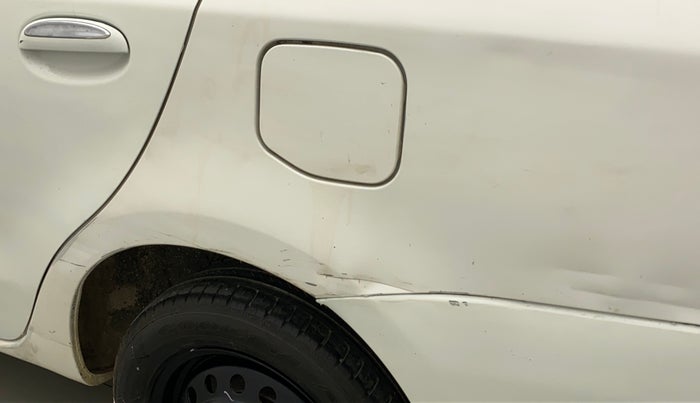 2011 Toyota Etios V, Petrol, Manual, 45,599 km, Left quarter panel - Minor scratches
