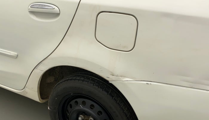 2011 Toyota Etios V, Petrol, Manual, 45,599 km, Left quarter panel - Slightly dented