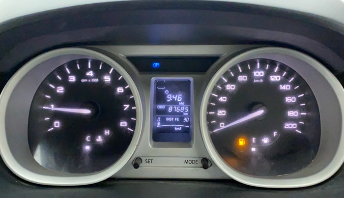 2017 Tata Tiago XZ PETROL, Petrol, Manual, 87,738 km, Odometer Image