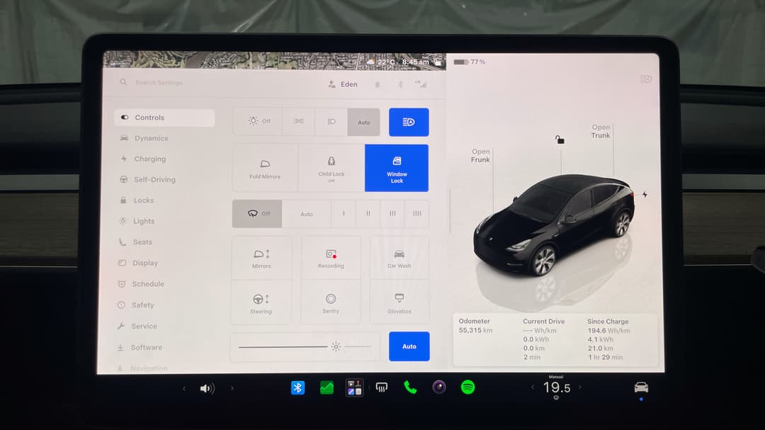 2023 Tesla Model Y Rear-wheel Drive, Automatic, 55315 km, Utility Switches/Buttons