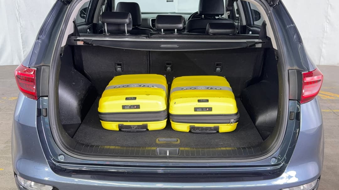 Boot Inside View with Luggage