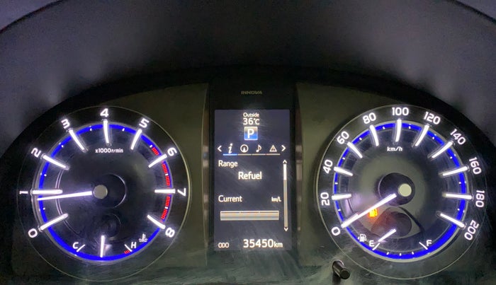 2017 Toyota Innova Crysta 2.7 ZX AT 7 STR, Petrol, Automatic, 35,450 km, Odometer Image