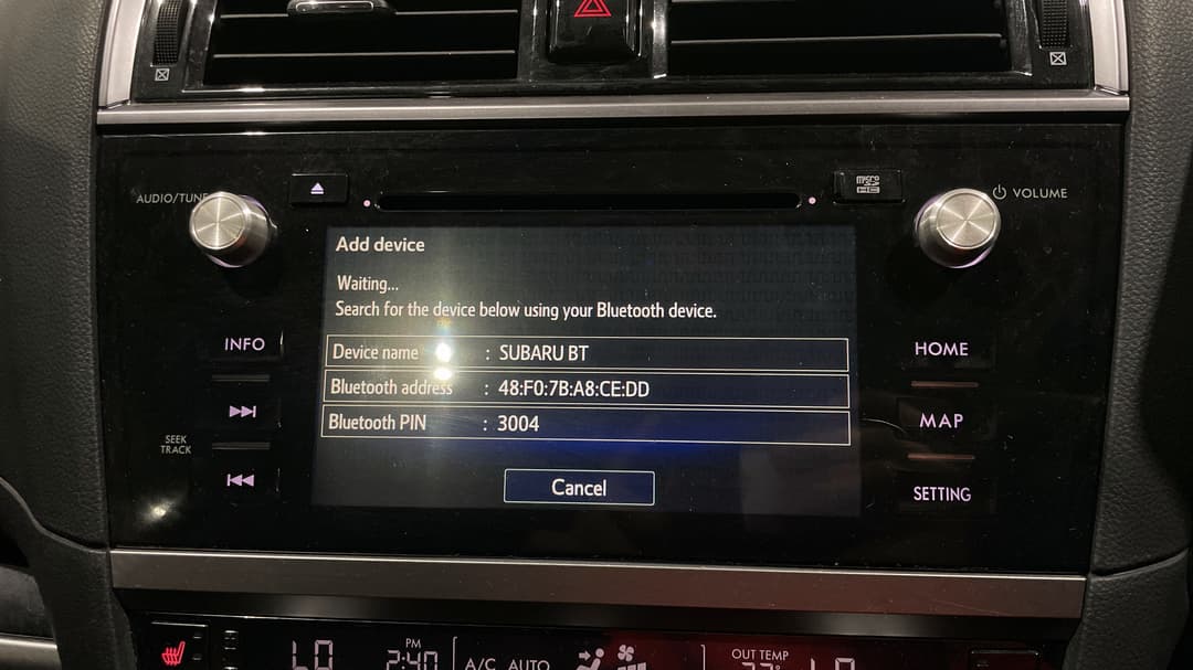 2017 Subaru Outback 2.5i Premium AWD, Automatic, 105348 km, Android/Apple Car Play