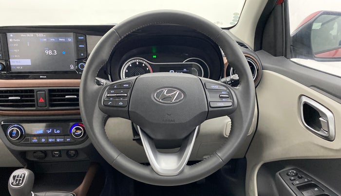 2022 Hyundai AURA SX (O) MT, Petrol, Manual, 3,382 km, Steering Wheel Close Up