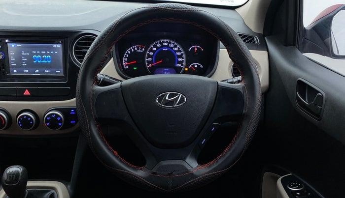 2017 Hyundai Grand i10 MAGNA 1.2 KAPPA VTVT, CNG, Manual, 37,557 km, Steering Wheel Close Up
