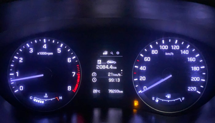 2016 Hyundai Elite i20 ASTA 1.2, Petrol, Manual, 76,293 km, Odometer Image