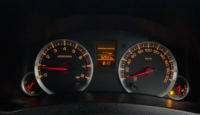 2016 Maruti Swift VXI, Petrol, Manual, 52,530 km, Odometer Image
