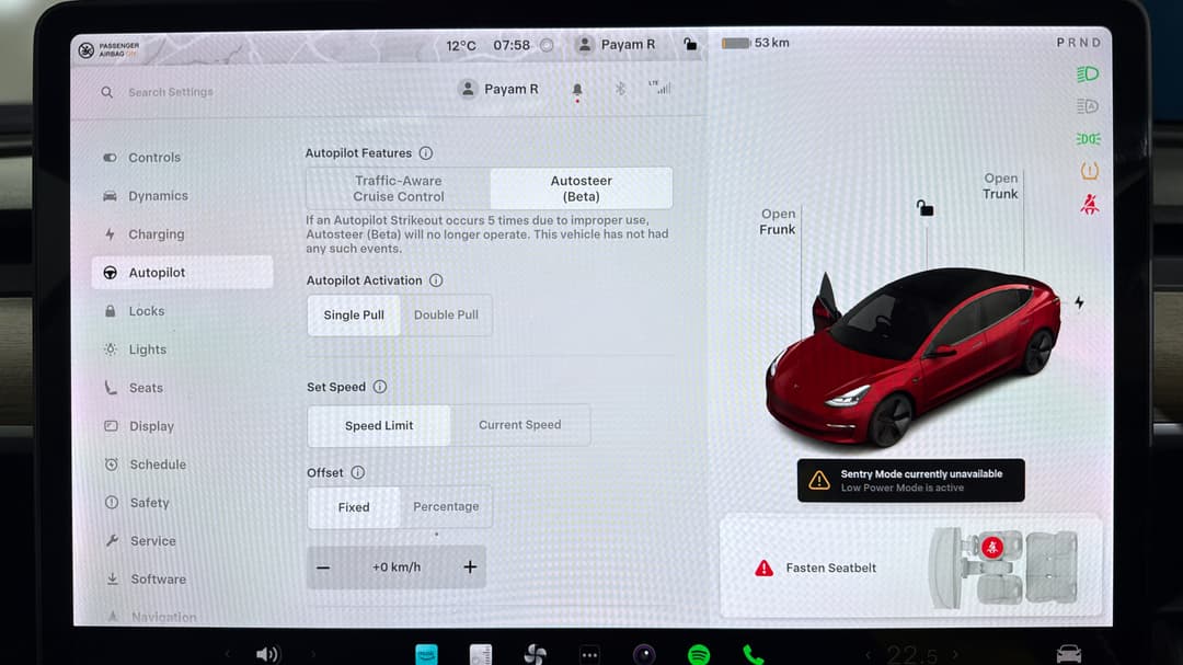 2021 Tesla Model 3 Standard Range Plus RWD, Automatic, 52458 km, Cruise Control
