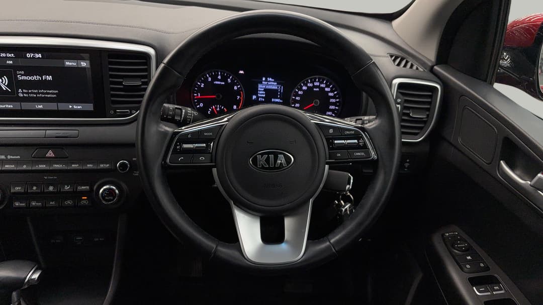 2021 Kia Sportage Sx (FWD), Automatic, 31342 km, Steering Wheel Close-up
