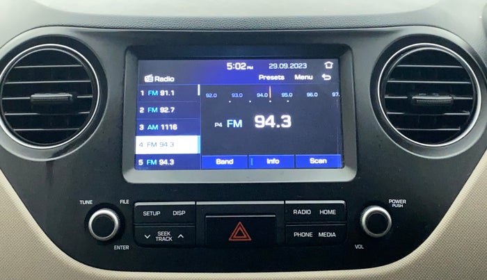 2019 Hyundai Xcent SX 1.2, Petrol, Manual, 35,739 km, Infotainment System