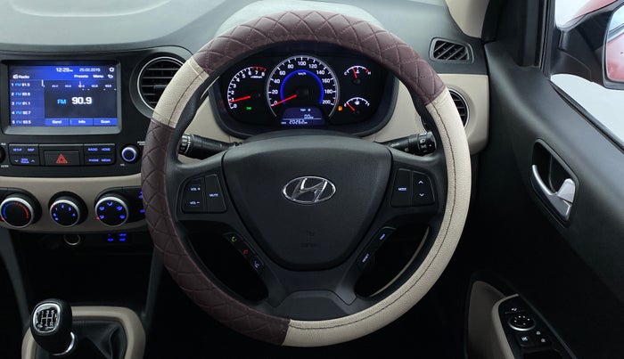 2019 Hyundai Grand i10 SPORTZ 1.2 KAPPA VTVT, Petrol, Manual, 20,361 km, Steering Wheel Close Up