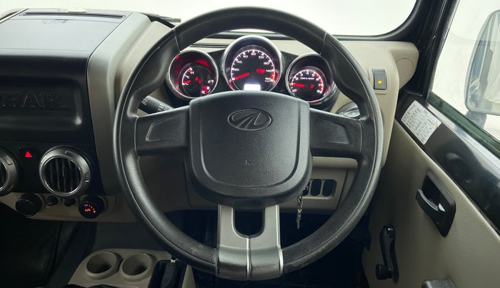 2019 Mahindra Thar CRDI 4x4 6str AC, Diesel, Manual, 34,107 km, Steering Wheel Close Up