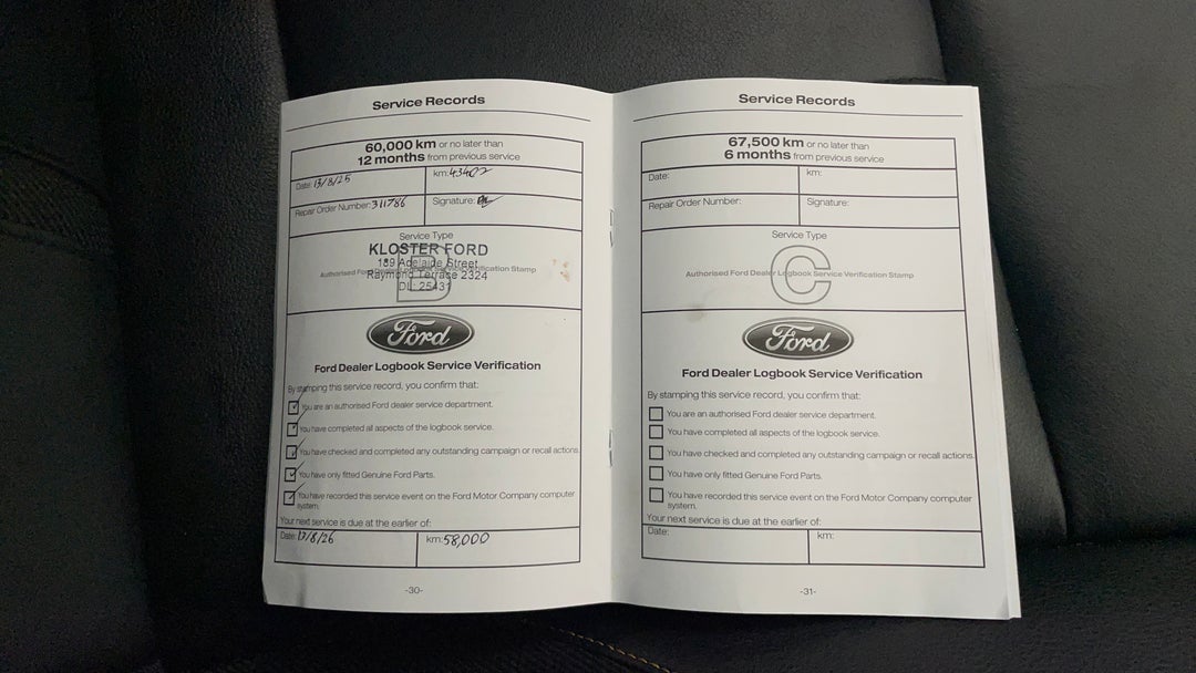 2020 Ford Ranger Wildtrak 3.2 (4x4), Automatic, 47387 km, Service History