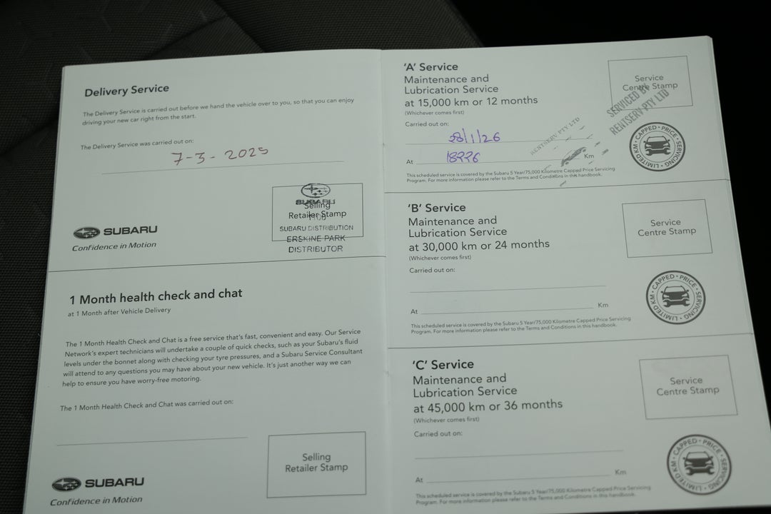 2024 Subaru Crosstrek AWD 2.0l, Automatic, 20213 km, Service History