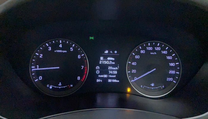 2017 Hyundai Elite i20 ASTA 1.2 (O), Petrol, Manual, 33,184 km, Odometer Image
