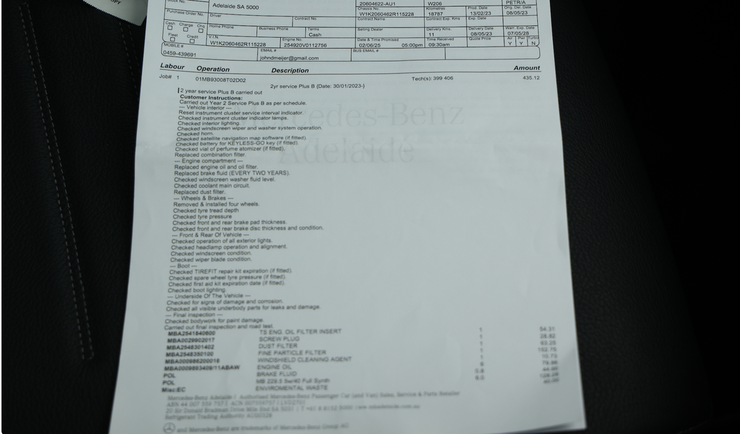 2023 Mercedes-benz C300 Mhev, Automatic, 21499 km, Service History