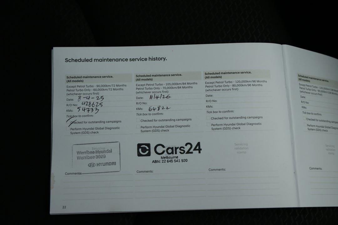 2019 Hyundai i30 Active, Automatic, 64823 km, Service History