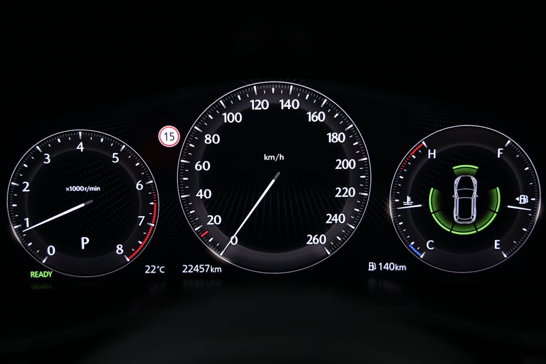 2024 Mazda Cx-60 G40e Gt Hybrid, Automatic, 22457 km, Odometer View