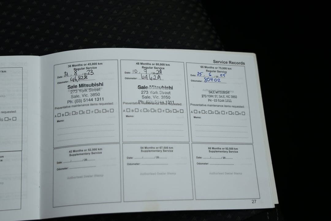 2021 Mitsubishi Outlander Es 7 Seat (2WD), Automatic, 82352 km, Service History