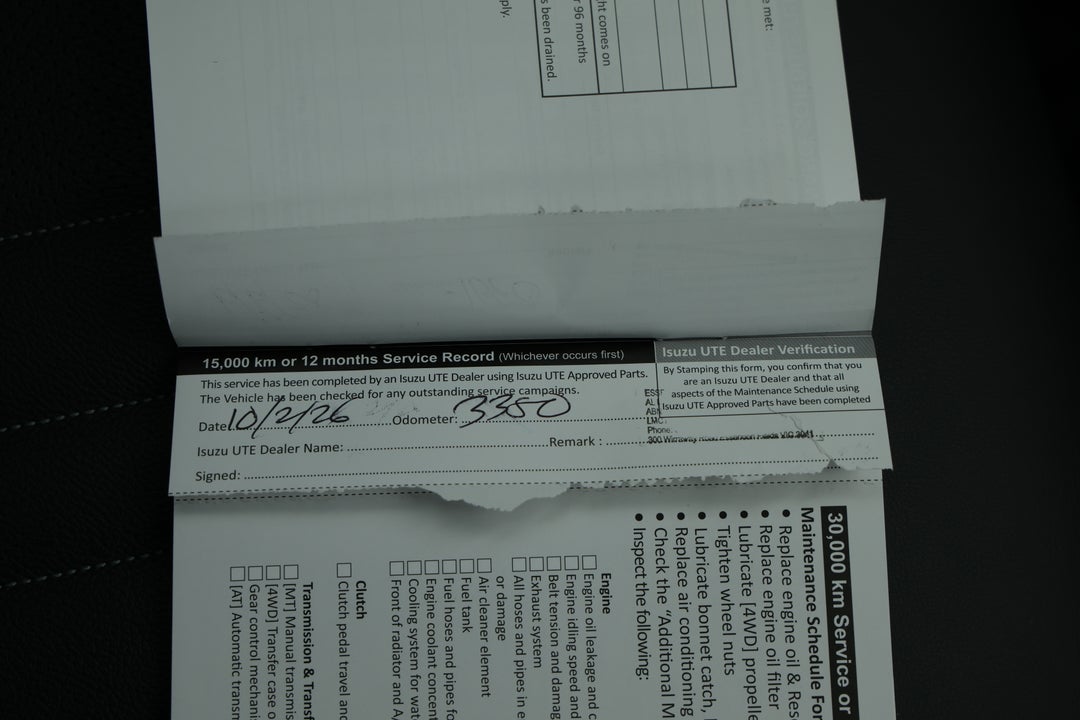 2024 Isuzu Ute MU-X Ls-t, Automatic, 3851 km, Service History