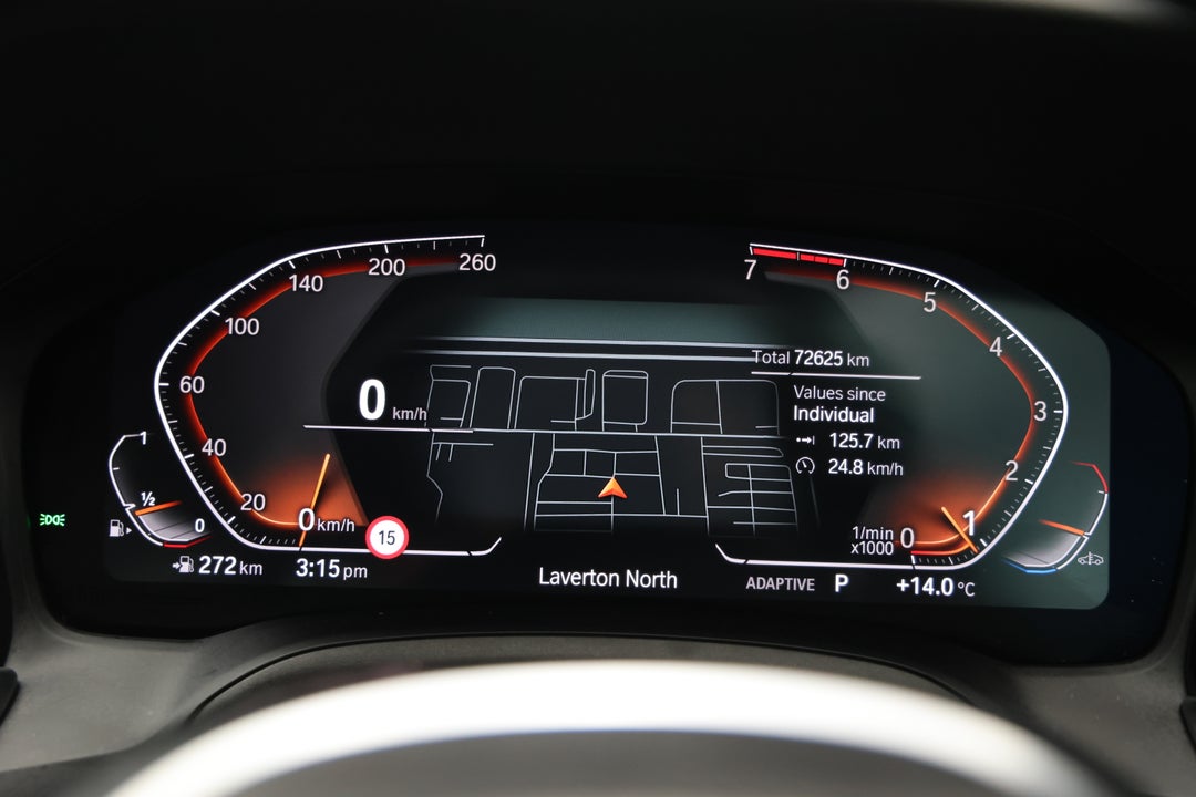 2021 BMW 3 30i M Sport, Automatic, 72625 km, Odometer View