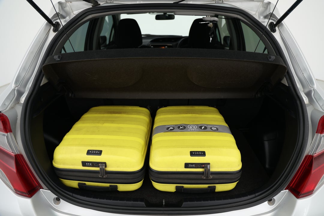 2015 Toyota Yaris Ascent, Automatic, 114037 km, Boot Inside View with Luggage