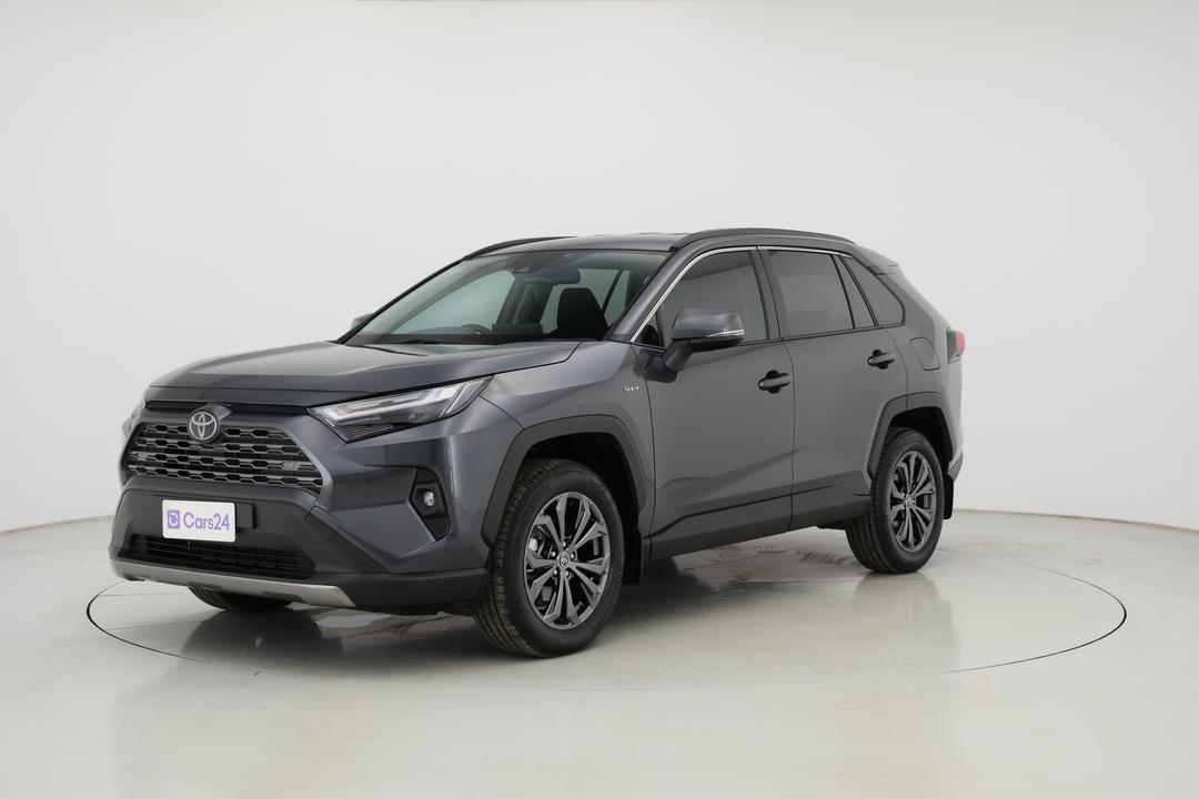 2025 Toyota RAV4 Gxl (AWD) Hybrid, Automatic, 13051 km, Left Front Diagonal (45- Degree) View