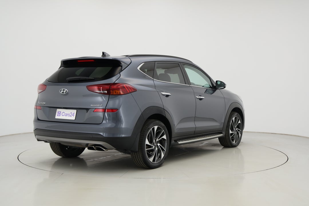 2020 Hyundai Tucson Highlander (AWD), Automatic, 66934 km, Right Back Diagonal (45- Degree) View
