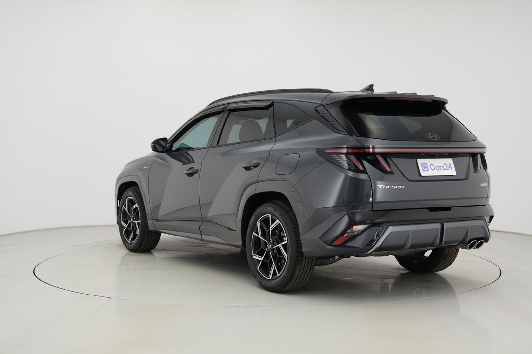 2025 Hyundai Tucson Premium N Line Hybrid (AWD), Automatic, 4403 km, Left Back Diagonal (45- Degree) View