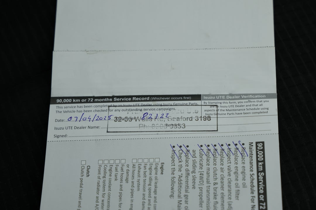 2018 Isuzu D-MAX Sx Hi-ride (4x2), Automatic, 89868 km, Service History