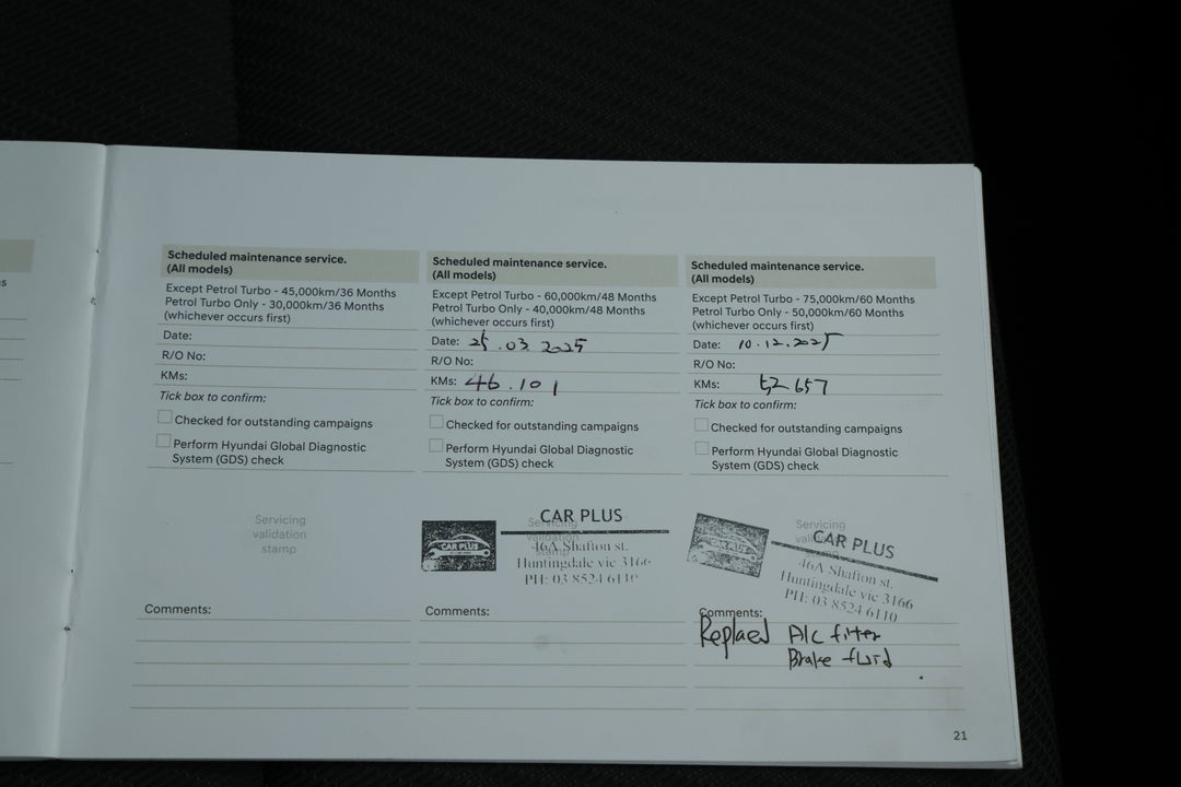 2020 Hyundai Tucson Active (2WD), Automatic, 55788 km, Service History