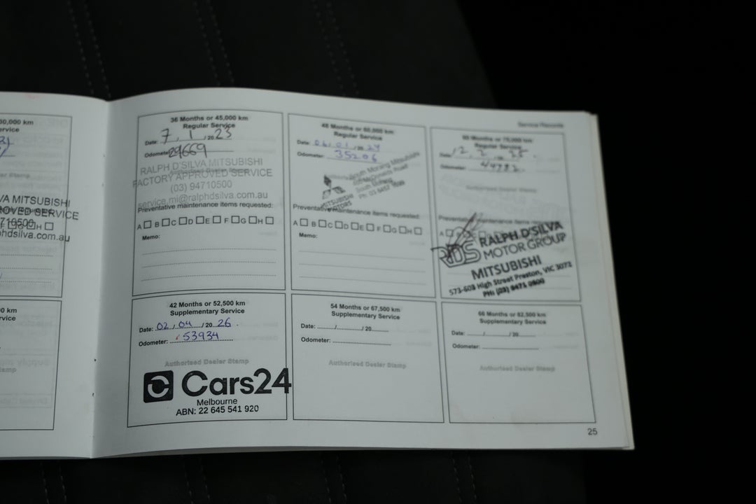 2019 Mitsubishi Outlander Ls 7 Seat (2WD), Automatic, 53949 km, Service History