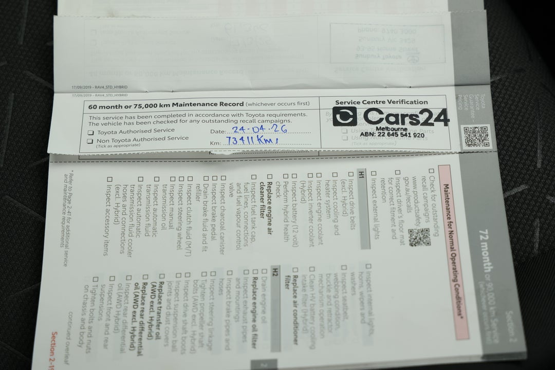 2021 Toyota RAV4 Gxl (2WD), Automatic, 73412 km, Service History