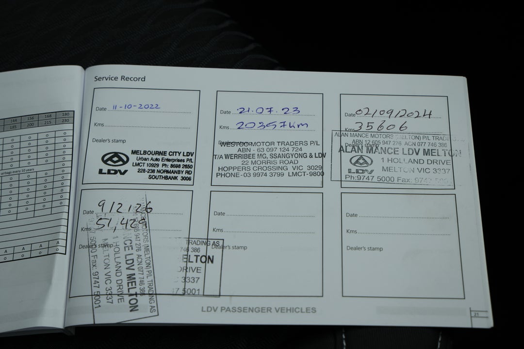 2022 LDV T60 Max Pro (4x4), Automatic, 52227 km, Service History