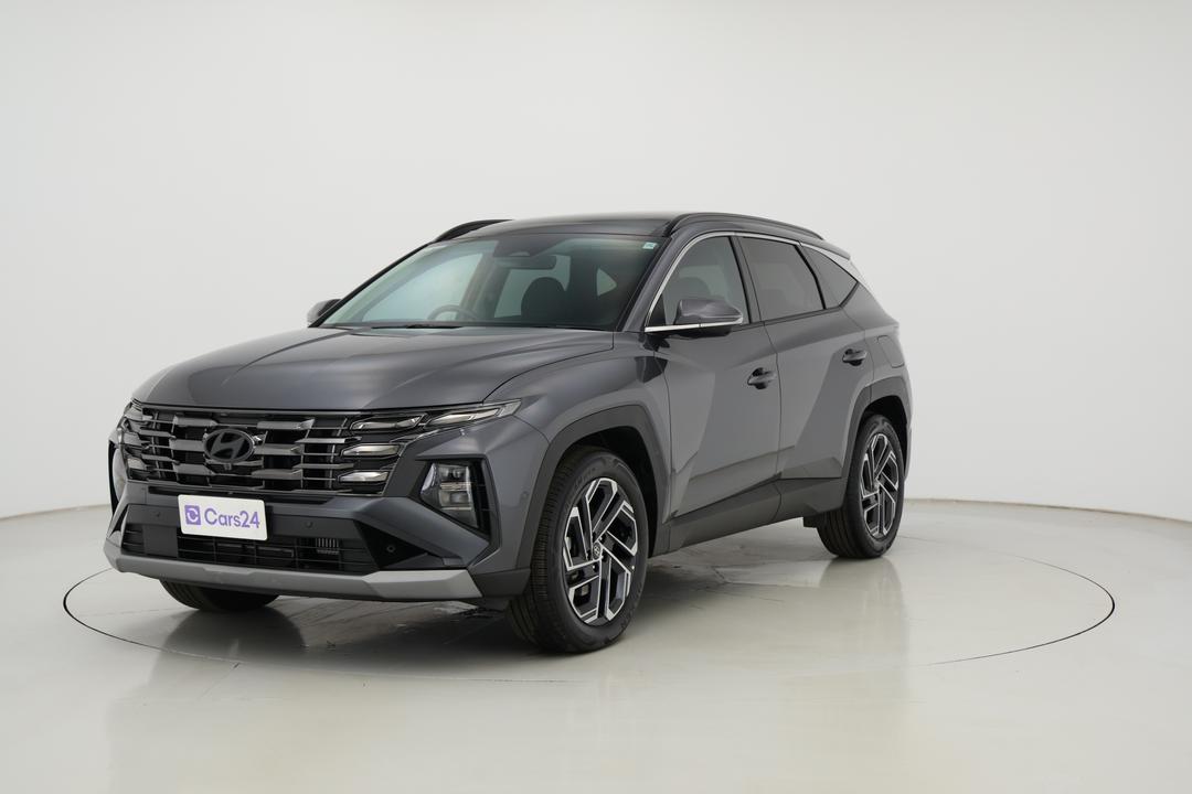 2024 Hyundai Tucson Elite Hybrid (AWD), Automatic, 14027 km, Left Front Diagonal (45- Degree) View