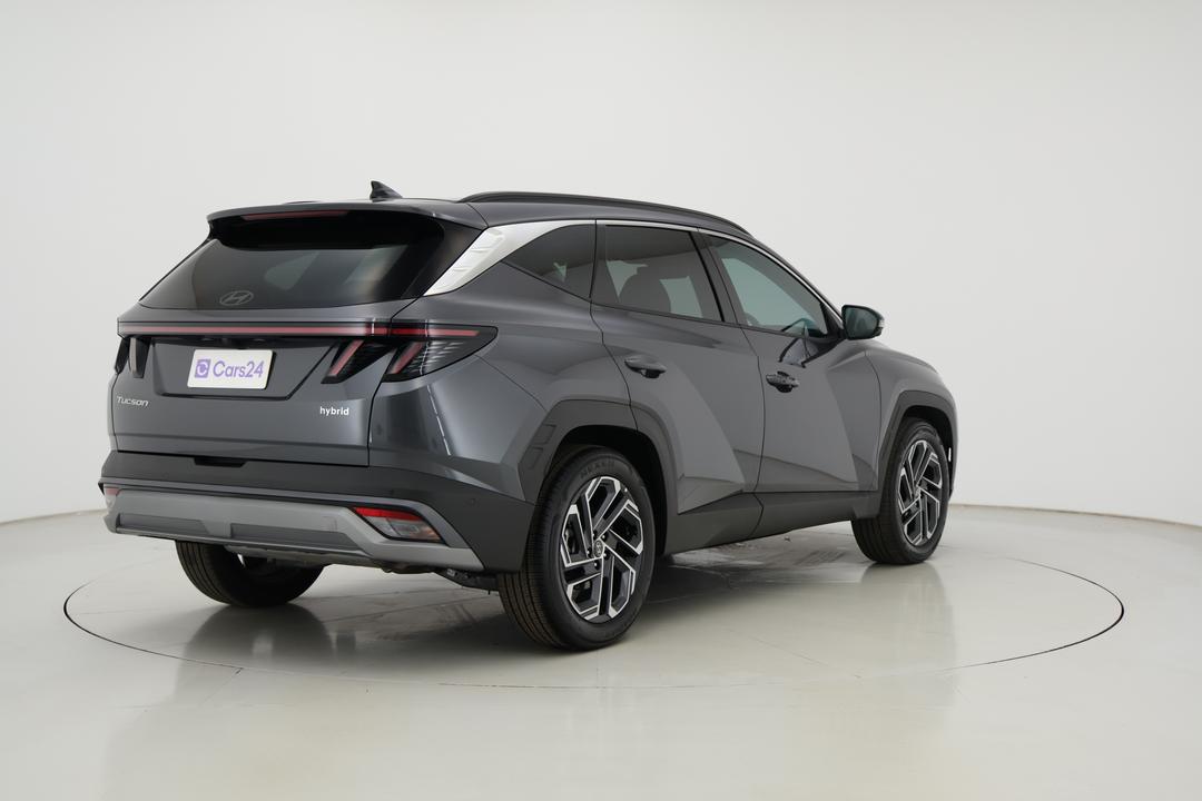2024 Hyundai Tucson Elite Hybrid (AWD), Automatic, 14027 km, Right Back Diagonal (45- Degree) View