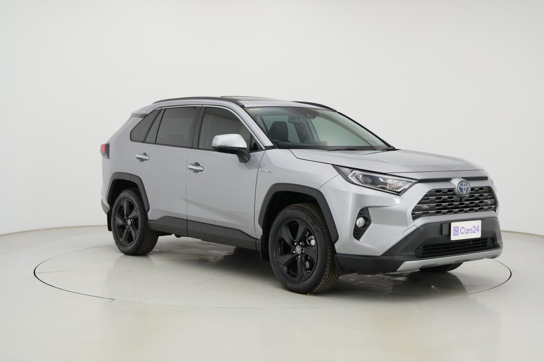 2021 Toyota RAV4 Cruiser (AWD) Hybrid, Automatic, 34744 km, Right Front Diagonal (45- Degree) View