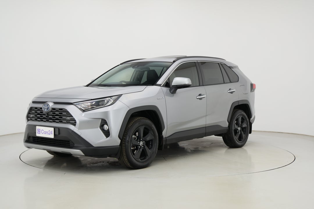 2021 Toyota RAV4 Cruiser (AWD) Hybrid, Automatic, 34744 km, Left Front Diagonal (45- Degree) View