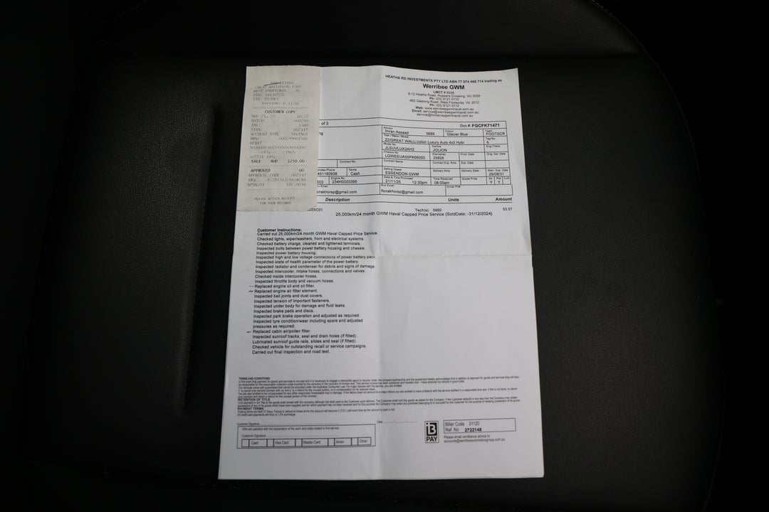 2023 GWM Haval Jolion Lux, Automatic, 35450 km, Service History
