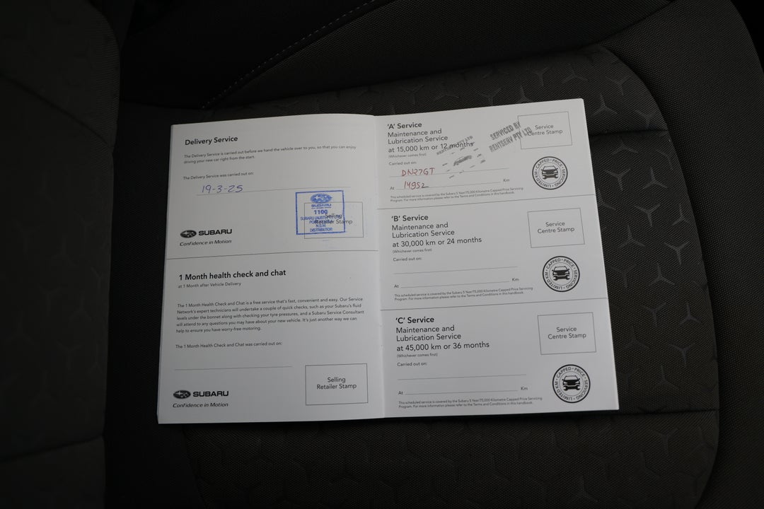 2025 Subaru Crosstrek AWD 2.0l, Automatic, 27722 km, Service History
