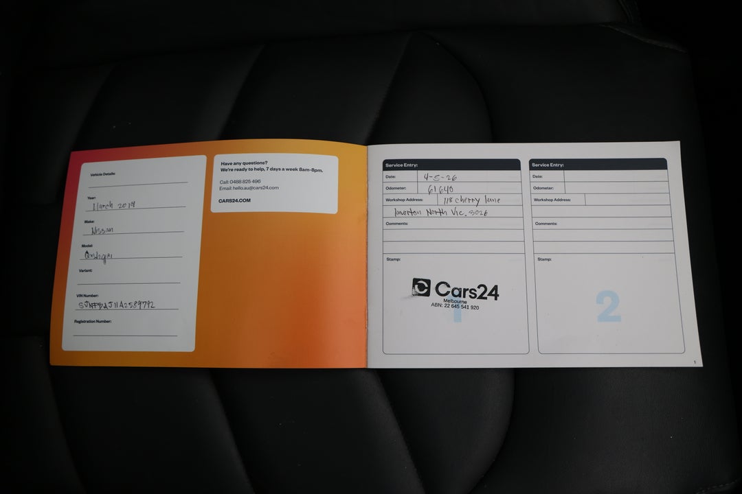 2019 Nissan Qashqai Ti, Automatic, 61421 km, Service History