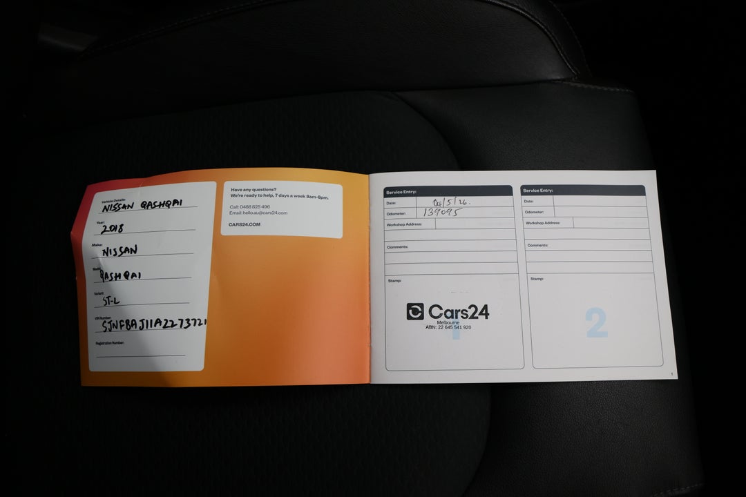 2018 Nissan Qashqai St-l, Automatic, 139096 km, Service History