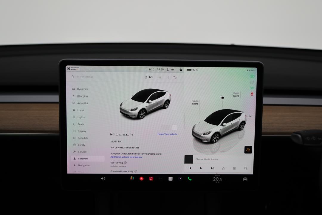 2022 Tesla Model Y Rear-wheel Drive, Automatic, 22517 km, Odometer View