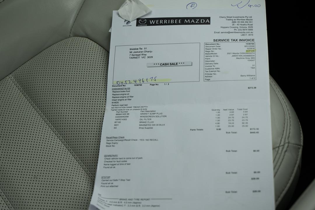 2021 Mazda CX-5 Gt (AWD), Automatic, 110412 km, Gear Lever 